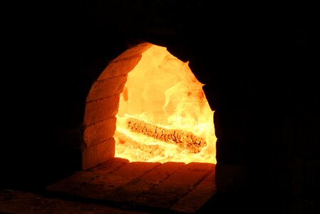 Wood fire flame burn
