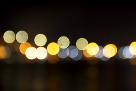 Lamp light blurred photo