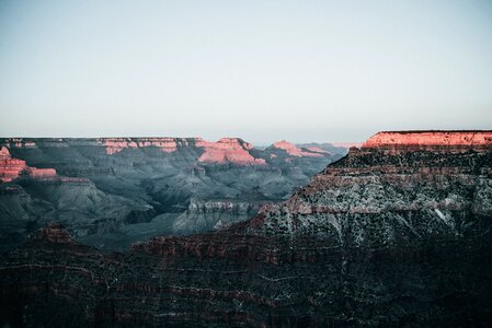 Sunrise Over Canyon Peaks