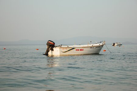 Motorboat engine boat