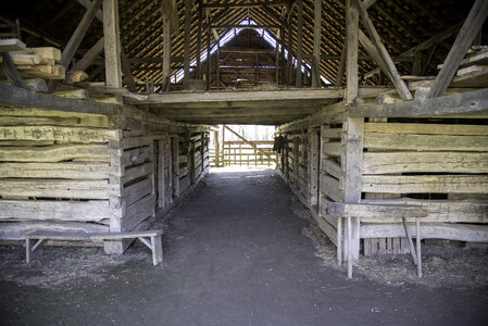 Wooden Cabin interior in Great Smoky Mountains National Park, North Carolina