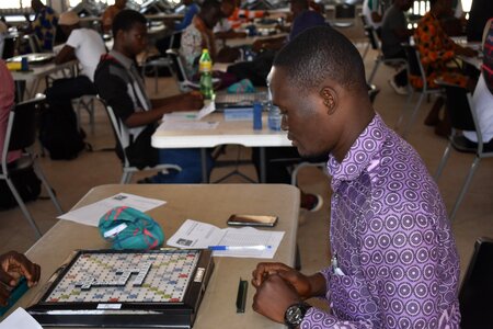 Board games scrabble play