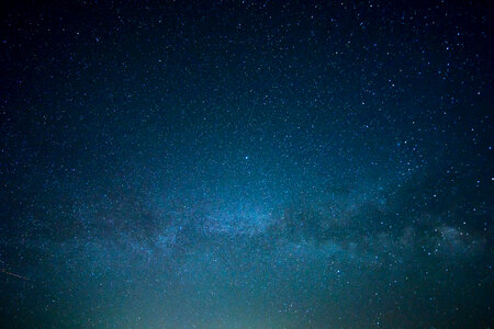 Blue Night Sky filled with stars photo