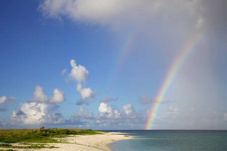 Rainbow on Laysan Island