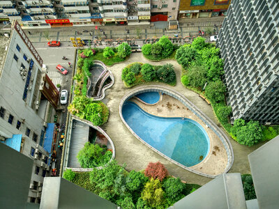 Resort with pools in Chengdu, Sichuan, China photo