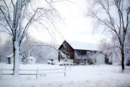 Country snow countryside photo