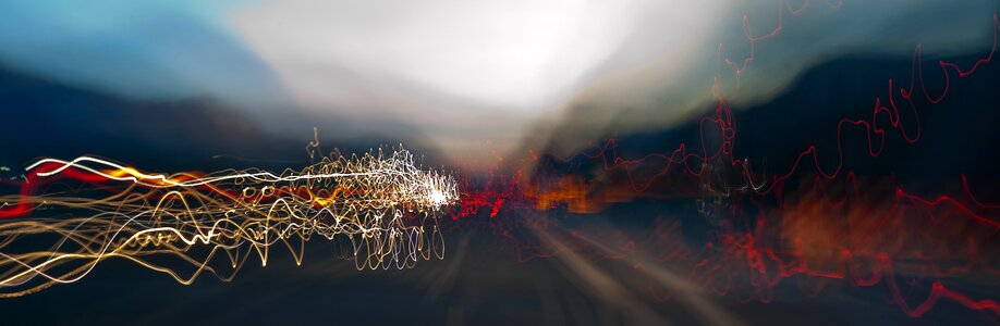 Background lights blurred