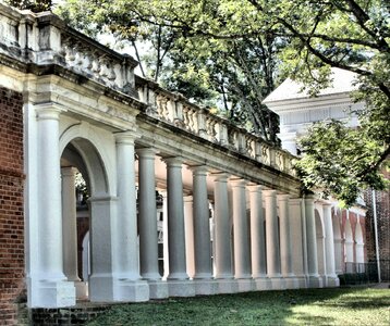 Colonnade classical architectural photo