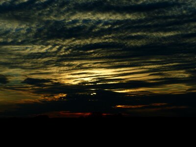 Sunset mood clouds