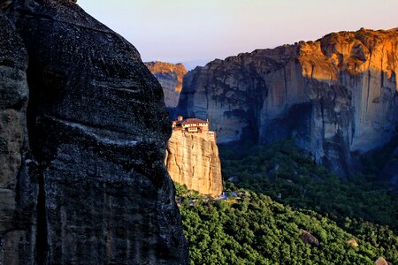 Meteors rocks monastery