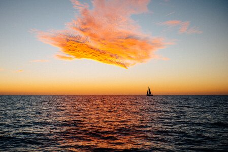 The lonely boat photo