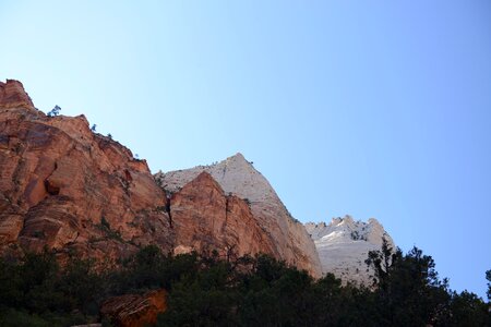 Amazing landscape of canyon in Zion National Park, The Narrow photo