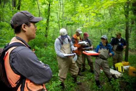FWS employees surveying and assessing rivers and streams-1