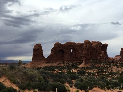 Beautiful Rock Formations in Arches National Park photo