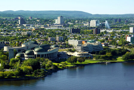 Cityscape and landscape view of Ottawa, Canada photo
