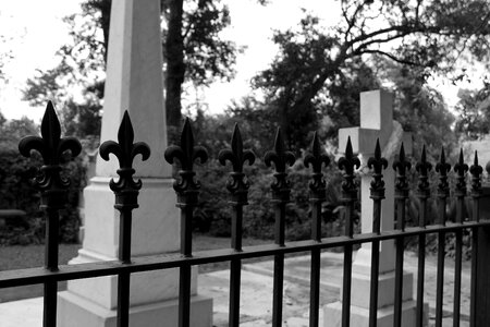 Fence grave cross