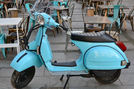Famous Italy moped photo