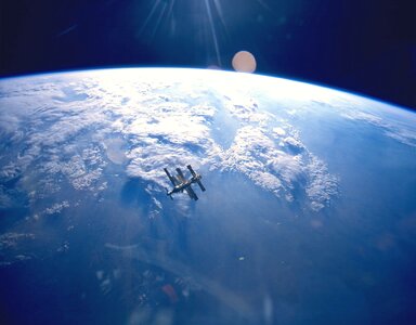 Orbit earth spacecraft photo