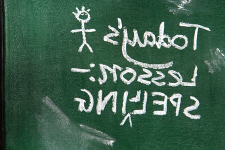 Chalk drawing chalk letter