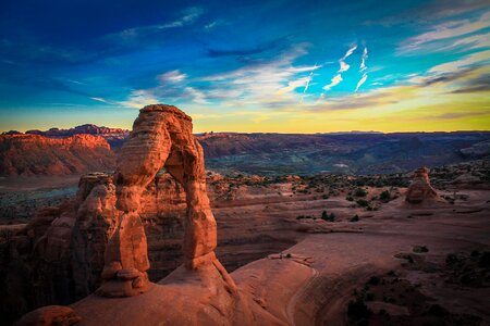 Delicate Arch at the Arches National park in Utah, USA photo