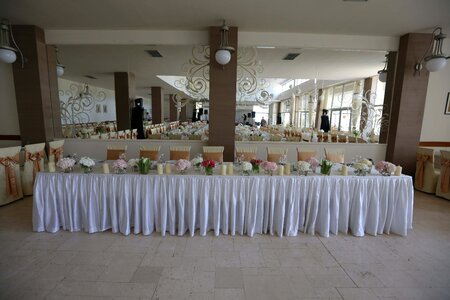 Wedding lunchroom luxury photo