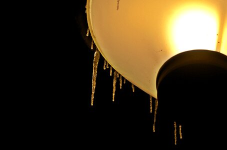 Lantern light icicle photo
