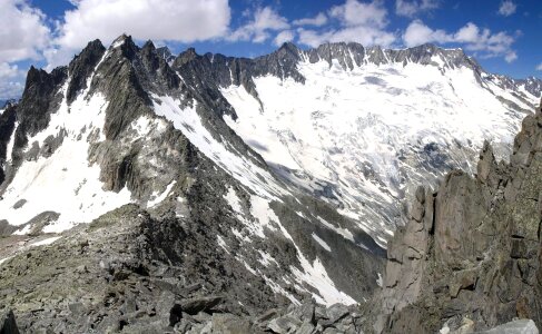 Dammastock mountain Alps in Switzerland