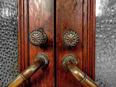 Brass carving front door photo