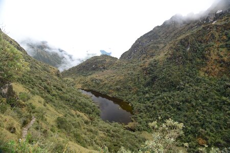 Inca trail to Machu Picchu, Cusco, Peru photo