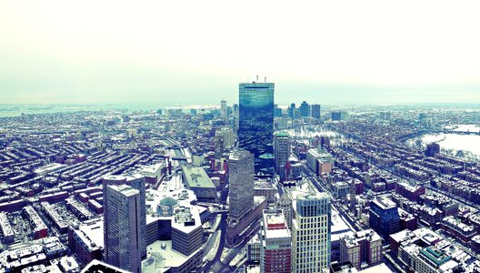 Aerial architecture city