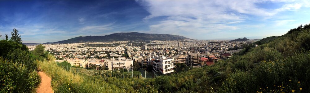 Full view of Athens from the Acropolis photo