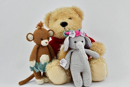 Dolls handmade knitting photo