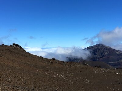 Trail in Haleakala National Park, Maui, Hawaii photo