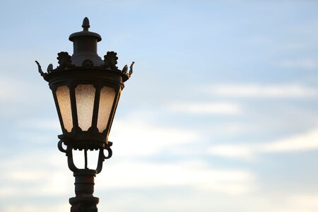 Cast Iron lamp backlight photo