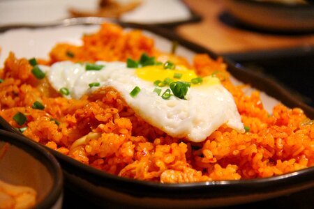 Korean fried egg egg photo