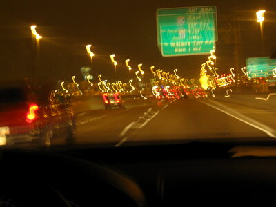 Driving Fast Night photo