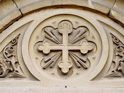 Arabesque christianity cross photo