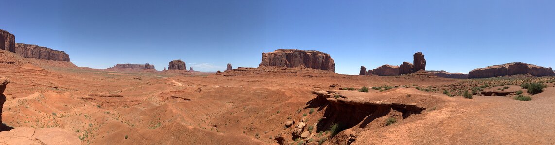 Panoramic view of the beautiful landscape of Sedona in Arizona photo