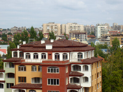 View from Virgin Mary monument in Haskovo photo