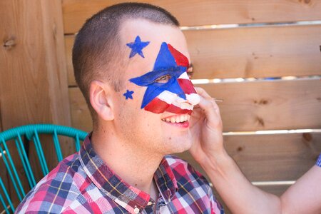 4th Of July Face Painting photo