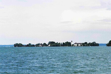 kampenwand mountain at the chiemsee lake in bavaria photo