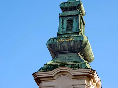 Baroque Byzantine church tower photo