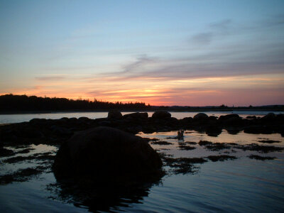 Landscape of Island off East Chezzetcook in Halifax, Nova Scotia photo
