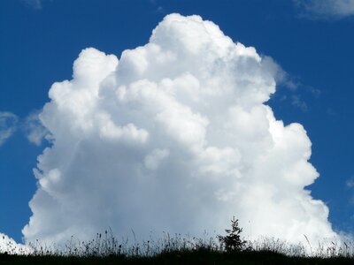 Thunderstorm sky blue