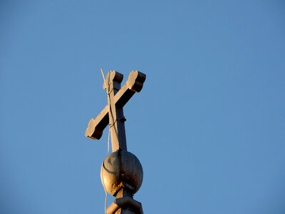 Christianity cross device photo