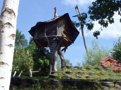 Treehouse theme park observation tower