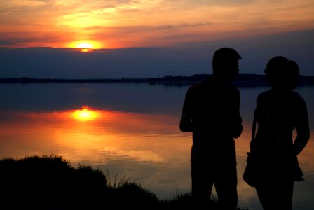 Backlight beach beautiful photo