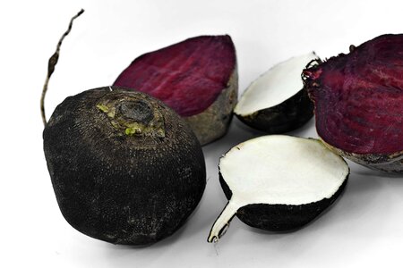 Beetroot black and white culinary