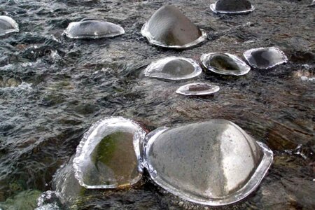 Ice lens rocks