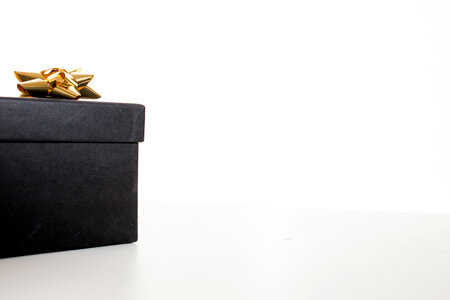 Black Christmas Gift Box photo